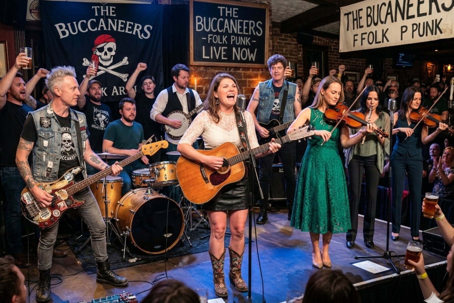 The Buccaneers on stage